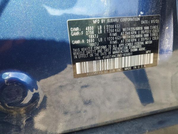 2021 SUBARU OUTBACK Limited+M/R+NAVI(HK)