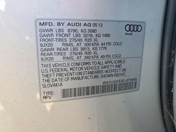 2013 AUDI Q7 Premium Plus
