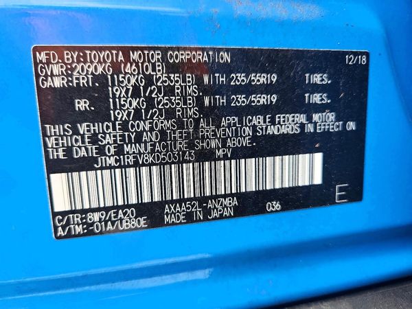 2019 TOYOTA RAV4 XLE Premium