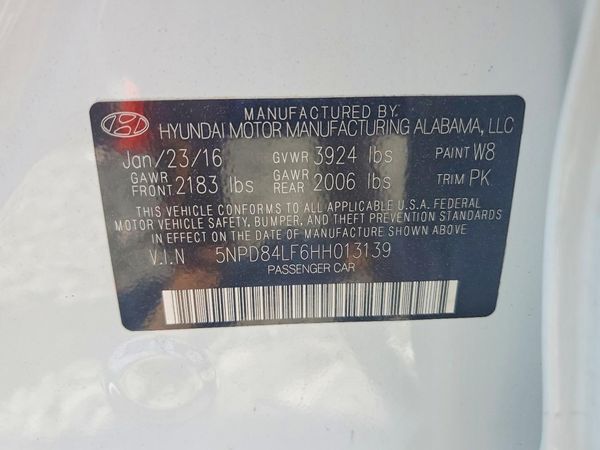 2017 HYUNDAI ELANTRA