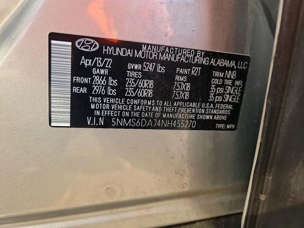 2022 HYUNDAI SANTA FE