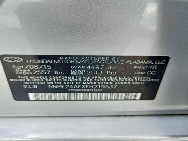 2015 HYUNDAI SONATA SE, ECO