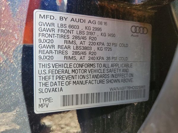 2017 AUDI Q7