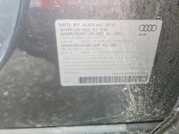 2015 AUDI Q5 S Line Premium Plus