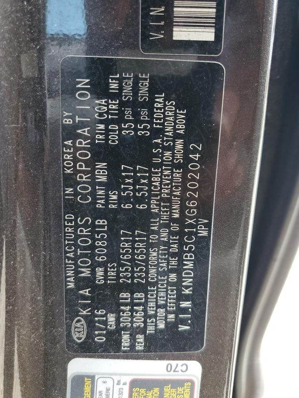 2016 KIA SEDONA