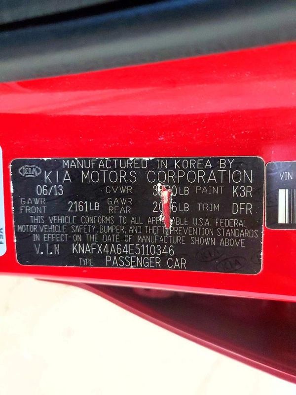2014 KIA FORTE LX, EX