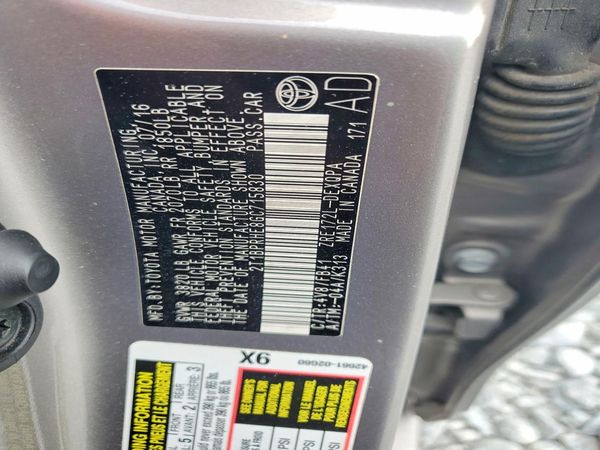 2016 TOYOTA COROLLA