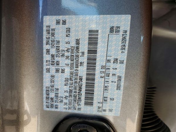 2022 FORD F150