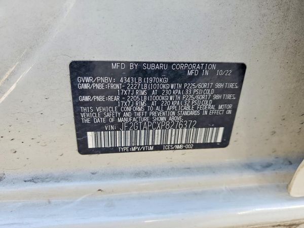2023 SUBARU CROSSTREK