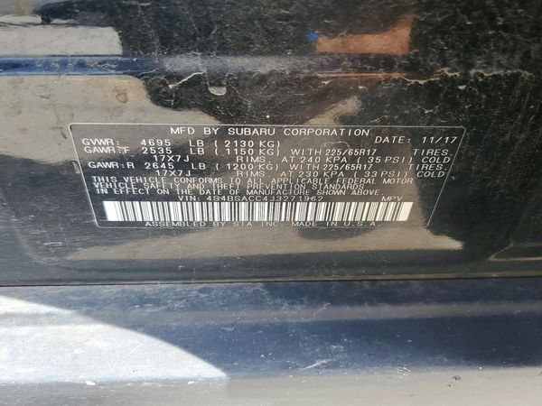 2018 SUBARU OUTBACK Premium