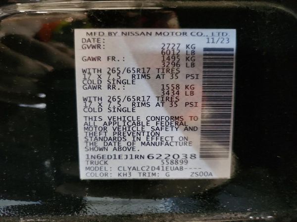 2024 NISSAN FRONTIER