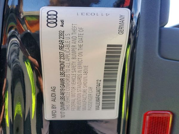 2018 AUDI A4 — VINS