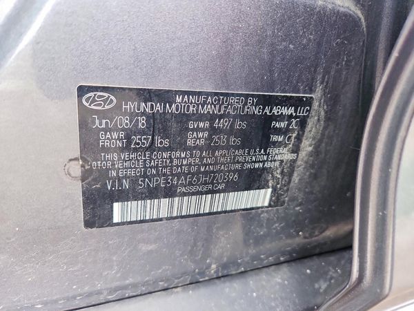 2018 HYUNDAI SONATA