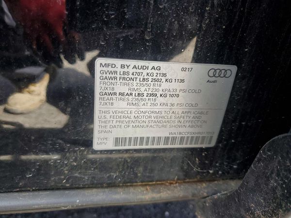 2017 AUDI Q3 Premium