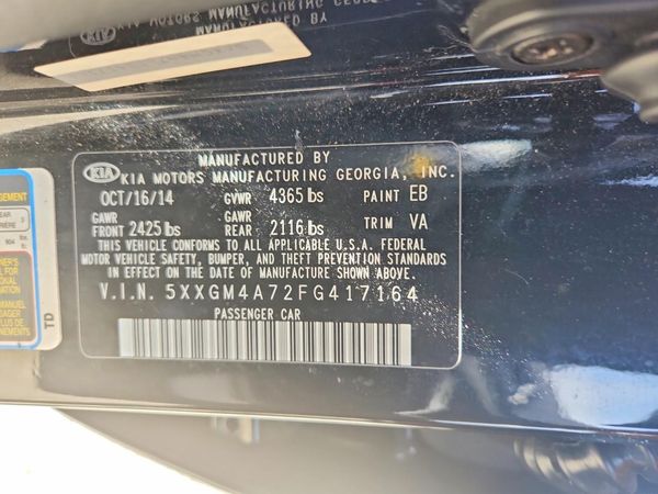 2015 KIA OPTIMA GL(Middle-low grade)