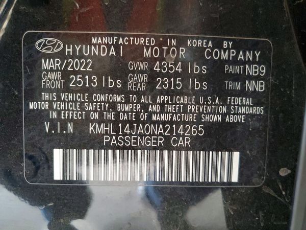 2022 HYUNDAI SONATA