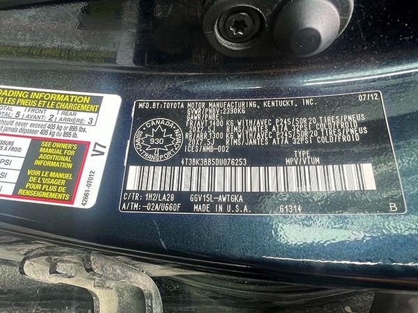 2013 TOYOTA VENZA
