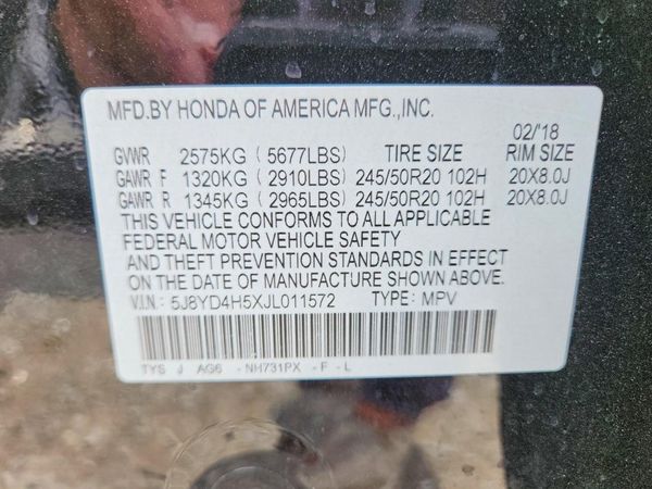 2018 ACURA MDX SH-AWD (Tech)