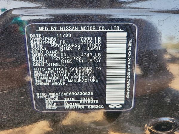 2024 INFINITI QX80 Base