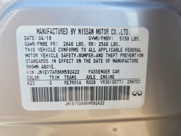 2019 INFINITI Q50