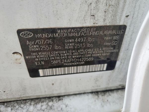 2016 HYUNDAI SONATA