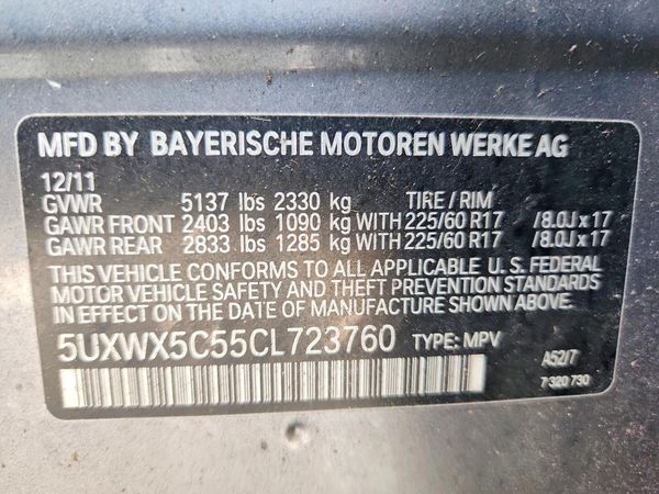 2012 BMW X3
