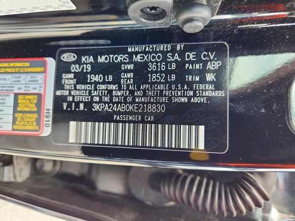 2019 KIA RIO