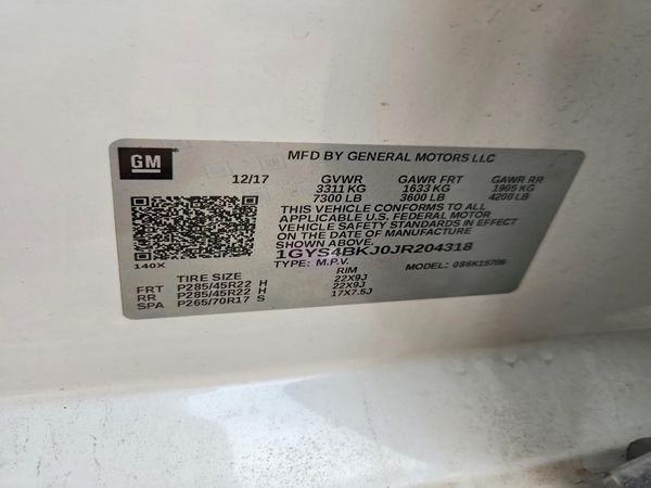 2018 CADILLAC ESCALADE Luxury