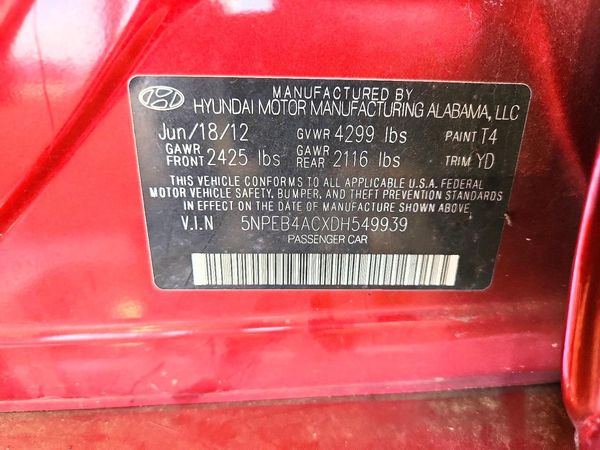 2013 HYUNDAI SONATA GLS/ GLS Popular