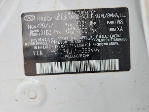 2018 HYUNDAI ELANTRA SE