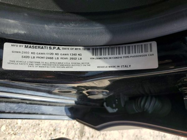 2019 MASERATI GHIBLI