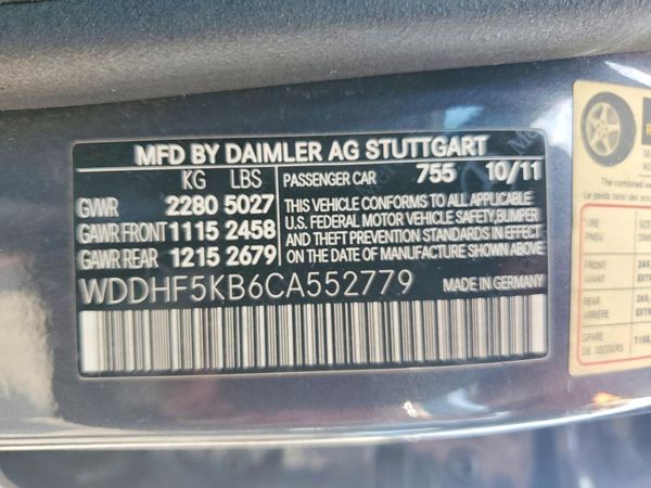 2012 MERCEDES-BENZ E E350
