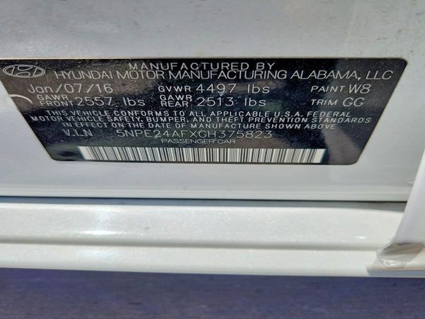 2016 HYUNDAI SONATA
