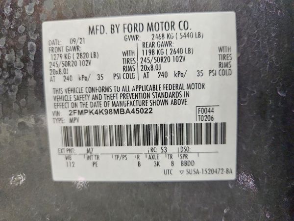 2021 FORD EDGE Titanium