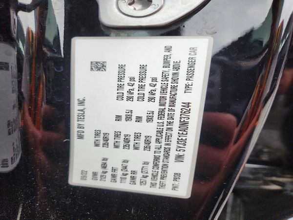 2022 TESLA MODEL 3