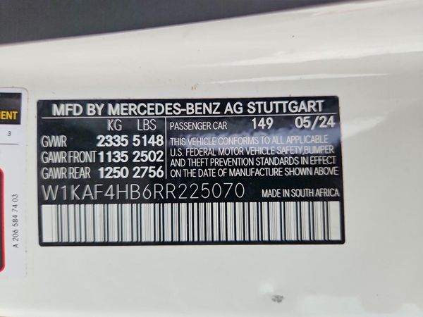 2024 MERCEDES-BENZ C