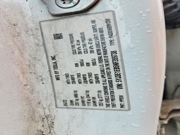 2022 TESLA MODEL 3