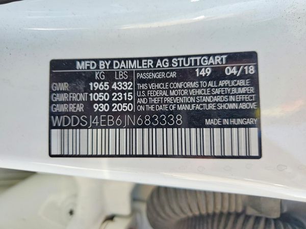 2018 MERCEDES-BENZ CLA