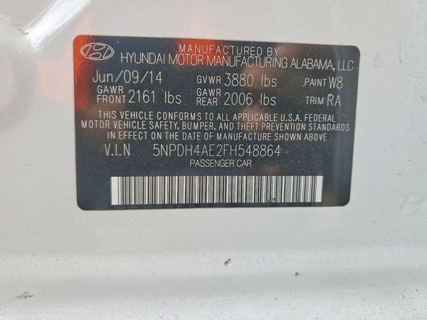 2015 HYUNDAI ELANTRA GLS(Middle)