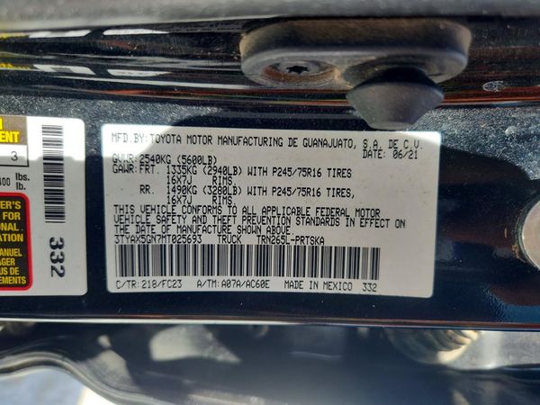2021 TOYOTA TACOMA