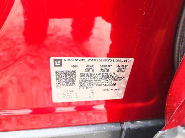 2019 CHEVROLET EQUINOX LT (2FL)