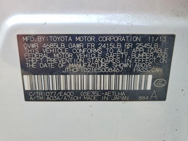 2014 LEXUS IS