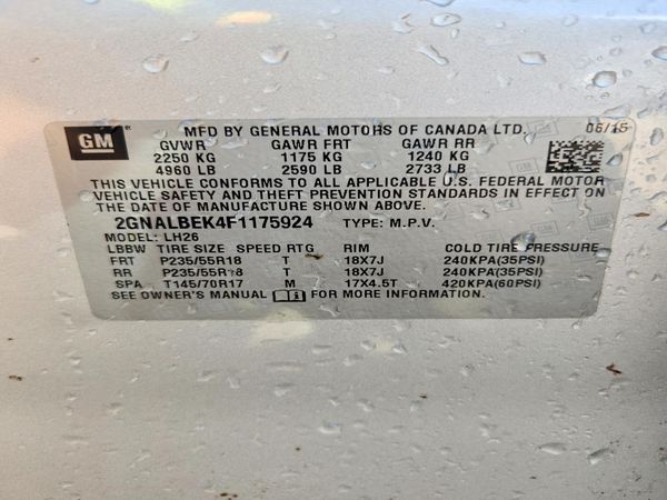 2015 CHEVROLET EQUINOX 1LT