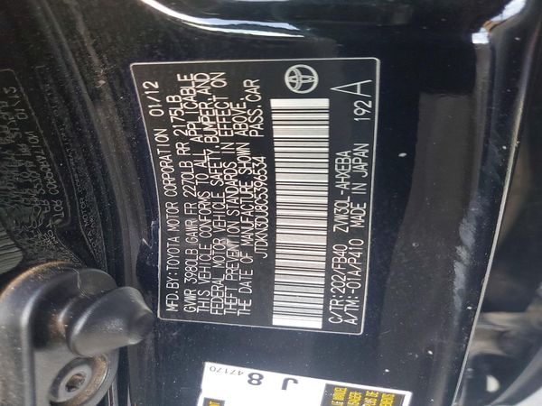 2012 TOYOTA PRIUS