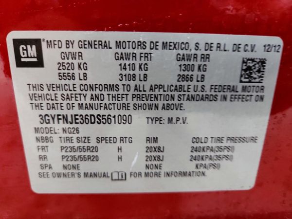 2013 CADILLAC SRX Premium