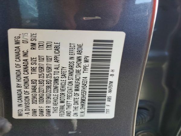 2015 HONDA CRV EX