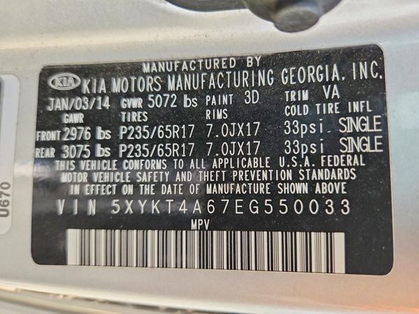 2014 KIA SORENTO Base/ LX