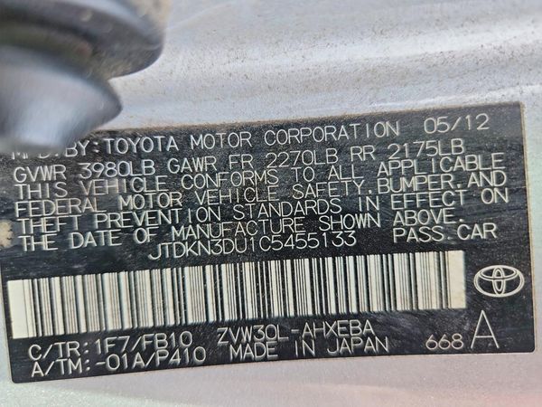 2012 TOYOTA PRIUS