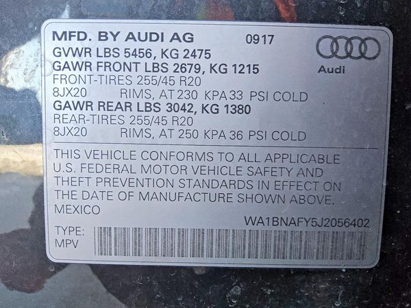 2018 AUDI Q5 quattro Premium Plus