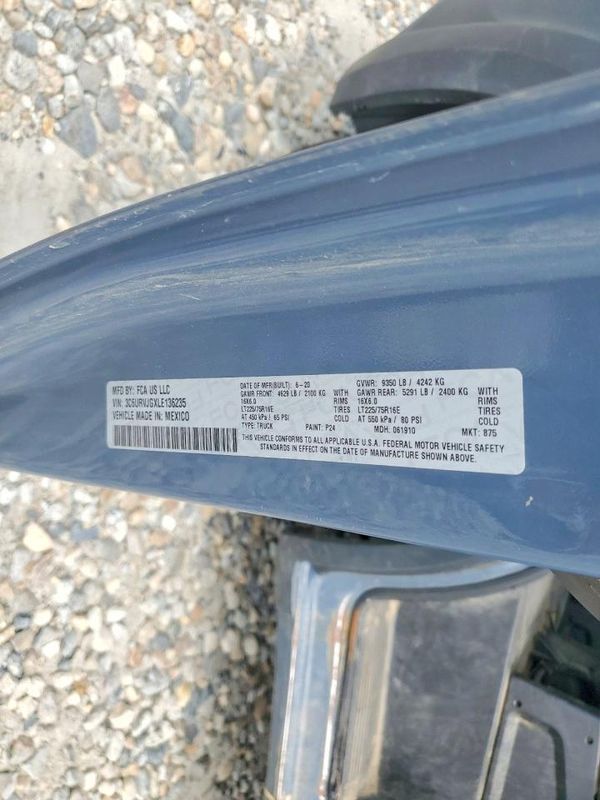 2020 RAM PROMASTER 3500 VF